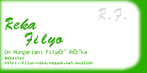 reka filyo business card